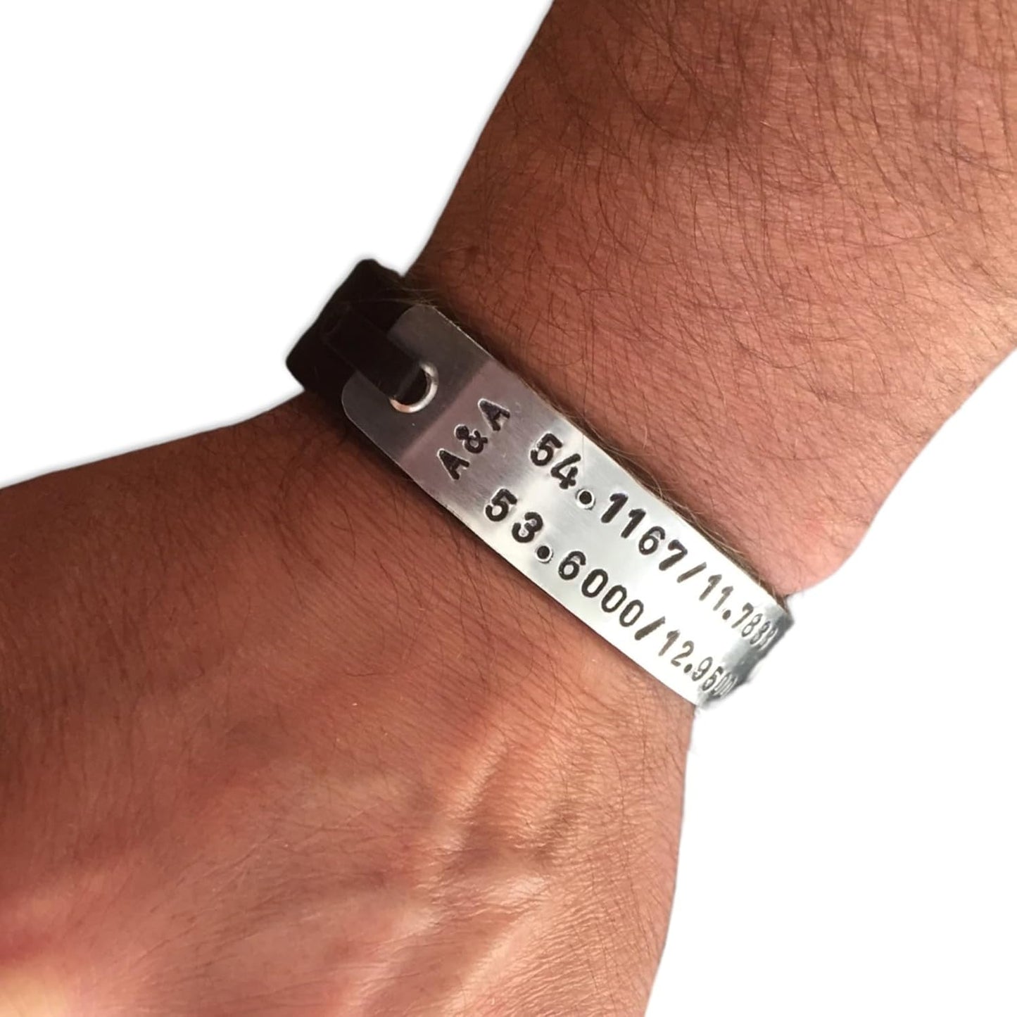 Personalized Leather Bracelet – Custom Engraved Gift