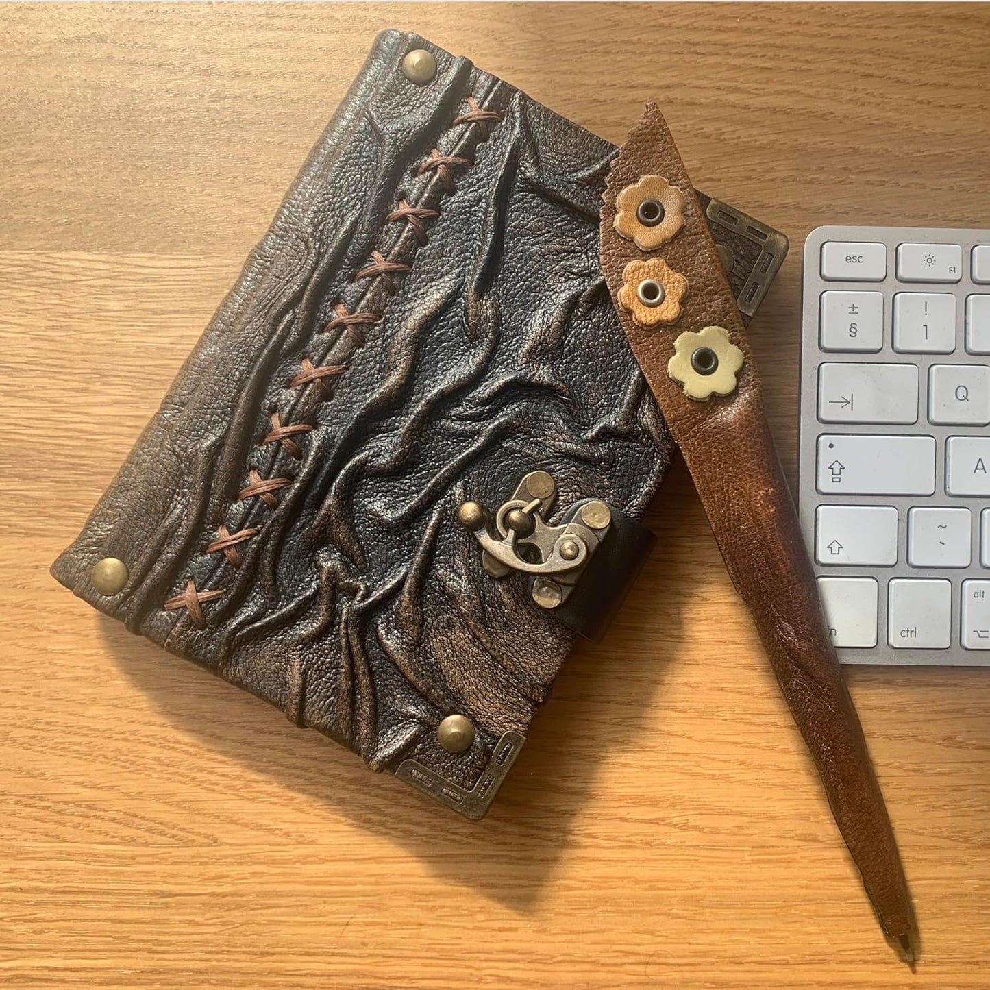 Mystic Ruins – Saddle Earth Edition Leather Journal with Vintage Clasp