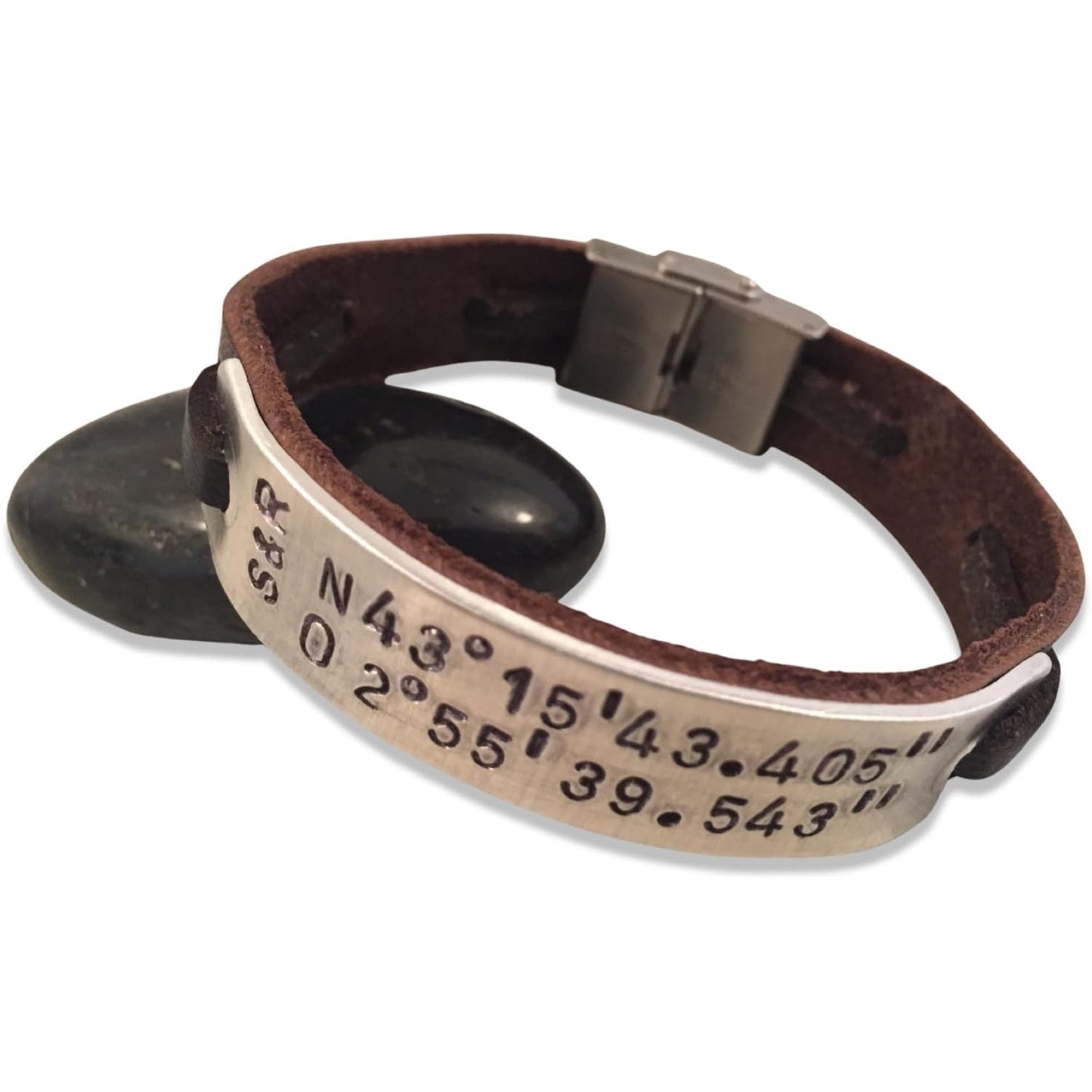 Personalized Leather Bracelet – Custom Engraved Gift