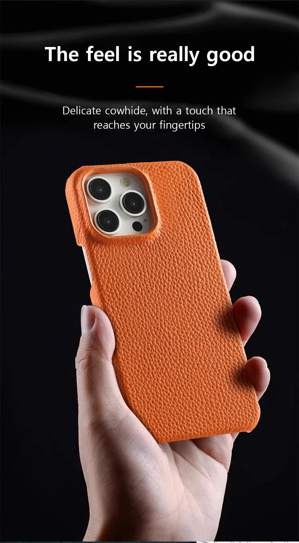 Magsafe Leather Shell Case for iPhone - Black
