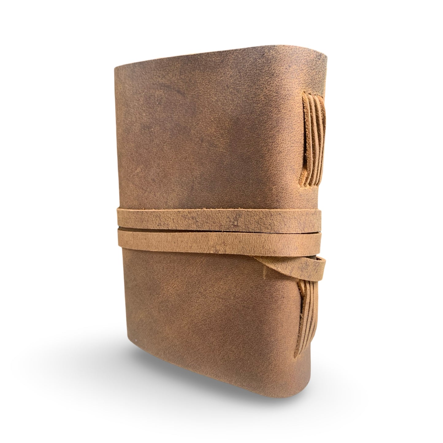 ChronoGear Wraparound Leather Journal – Steampunk Edition - Shadowforge Black
